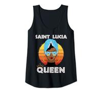 Womens Saint Lucia, Saint Lucian Flag, Saint Lucian Women St Lucia Tank Top