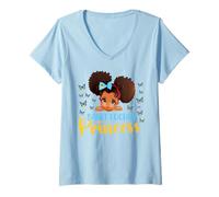 Womens Saint Lucian Princess Saint lucia for Black Girls Kids V-Neck T-Shirt