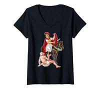 Womens SAINT MARTIN DE TOURS V-Neck T-Shirt