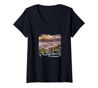 Womens Saint Martin/Sint Maarten Philipsburg V-Neck T-Shirt