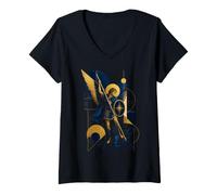 Women's Saint Michael the Archangel V-Neck T-Shirt