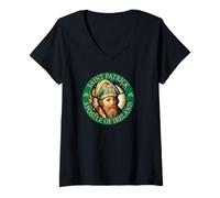 Women's Saint Patrick, Apostle of Ireland V-Neck T-Shirt