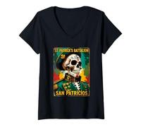 Women's Saint Patrick's Battalion San Patricios Irish V-Neck T-Shirt