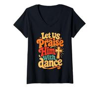 Women's Salsa Dancer Latin Dance Christian Dancing V-Neck T-Shirt