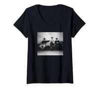 Womens Salsa Pop Band Blue Rondo A La Turk Chris Duffy Photography V-Neck T-Shirt