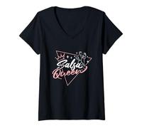 Womens Salsa Queen | Latin American Music | Salsa Dancer V-Neck T-Shirt