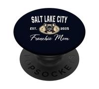 Womens Salt Lake City Frenchie Mom French Bulldog Dog Lover PopSockets Adhesive PopGrip