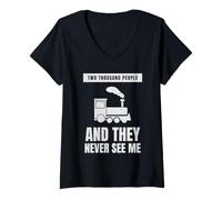 Women's Same Line Family Trade Train Driver V-Neck T-Shirt