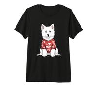 Womens Samoyed I Love Mom Samoyed Dog Mama Mother's Day Premium T-Shirt