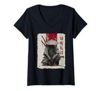 Womens Samurai, Sword & Warrior, Men | Japanese, Manga Anime, Ninja V-Neck T-Shirt