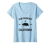 Womens San Francisco V-Neck T-Shirt