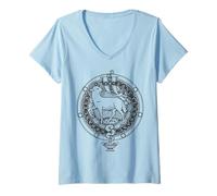 Women's Sanctus Agnus Dei Traditional Latin Mass Catholic V-Neck T-Shirt