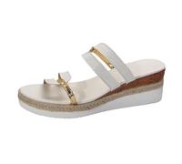Women's sandal Open Toe Slide On Platform Mules with Metallic Straps Toe Loop Espadrille Wedge sandal Vintage Platform Slip On Wedge Slides Comfortable Beach Slides Chic Summer Footwear