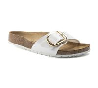 Women's sandals Birkenstock Madrid Big Buckle Birko-Flor Patent Blanc 38 Étroit