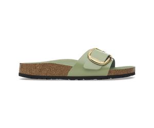 Women's sandals Birkenstock Madrid Big Buckle Natural Leather Patent Vert 36