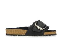 Women's sandals Birkenstock Madrid Big Buckle Shearling Oiled Leather Noir 41