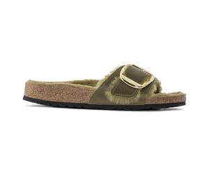 Women's sandals Birkenstock Madrid Big Buckle Shearling Oiled Leather Vert 39 Étroit