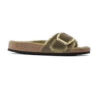 Women's sandals Birkenstock Madrid Big Buckle Shearling Oiled Leather Vert 41