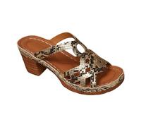 Women's Sandals Block Heel Plus Size Pumps Open Toe Openwork Upper Geometric Cut Out Back Open Sole Slightly Thick City Style Casual Chic Spring Summer, 01 gold, 7 UK