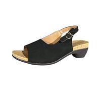 Womens Sandals Block High Heel Sandals Ladies Peep Toe Sandals Summer Slide Sandal with Adjustable Strap Open Toe Slide Hook and Loop Sandals Beach Shoes Evening Bridesmaid Sandals Shoes