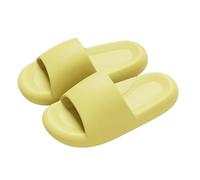 Women's Sandals, Blue, Slippers, Women's 38 Non-Slip Modern Sandals, Lightweight Beach Sandals, Super Soft Shower Shoes, Plain Summer Sandals, Cool Casual Shoes, Breathable Slippers, yellow, 6 UK