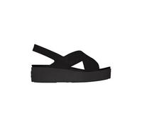 Crocs Women, Brooklyn 4U Cross Strap Sandal, Black, 5 UK Women