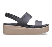 Crocs Women's Brooklyn Low Wedge Clog Black/Mushroom UK 4