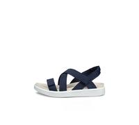 ECCO Women's SOFT SANDAL Cross Strap, Marine, 7