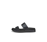 ECCO Women's SOFT SANDAL Slide, Black/Black, 6