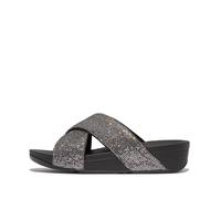 Women's sandals FitFlop Lulu Cross Slide - Glitterball Argenté 38