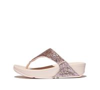 Fitflop Women's LULU Multi-Tonal Glitter Toe-Post Sandals, Pink, 3 UK