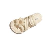 Womens Sandals Flip Flops Clearance,Ladies Soft Thick-Soled Open Toe Sandals Fashionable Casual Solid Color Slippers Summer Non Slip Wide Fit Pavers Slides Outdoor Beach Washable Shoes UK Size 5-7