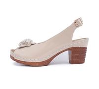 Womens Sandals Flower Open Toe Sandals Casual Platforms Heeled Bohemia Comfortable Summer Sandalias Shoes Unfussy Comfort for Sunny Days