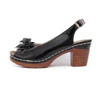 Womens Sandals Flower Open Toe Sandals Casual Platforms Heeled Bohemia Comfortable Summer Sandalias Shoes Unfussy Comfort for Sunny Days