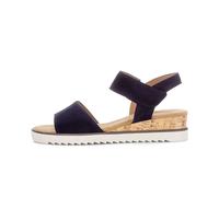 Gabor Raynor Navy Suede Womens Wedge Sandals 82.750.46 in a Plain Suede Leather in Size 4