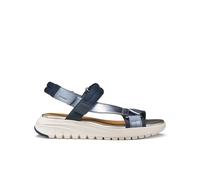 Geox Women's D Flexride S D Wedge Sandal, Navy/AVIO, 41 EU