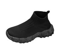 Women's Sandals, Lightweight Thick Sole, Plain Socks, Fitness Jogging Trainers, Minimalist Trainers, Lightweight Breathable Zero Drop Sole, black, 6 UK