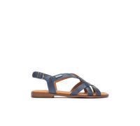 Pikolinos Flat sandals in leather model ALGAR for women, pacific, 37 EU