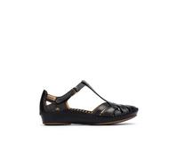 Pikolinos Leather Flat Sandals P. Vallarta 655 Black