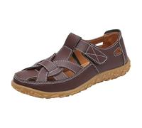 Womens Sandals Size 4 Wide Fit Fisherman Irregular Upper Sandal Hollow Out Breathable Shoes Flat Bottom Footwear Lightweight Walking Shoe Summer Beach Roman Shoe Cushion Walk Sandals