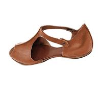 Womens Sandals Size 5 Beach Roman Ankle Mouth Open Toe Shoes Fashion Bottom Women's sandals (Brown, 6)