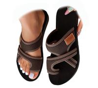 Womens Sandals Size 5,Sandals for Women 2025 Summer Extra Wide Beach Breathable Comfortable Mesh Hollow Mesh Slide Walking Sandls Orthopedic Shoes Brown