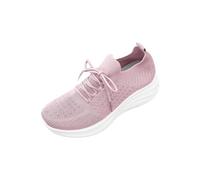 Womens Sandals Size 6 - Women's Plus Size Casual Shoes, Breathable Slip On Knit Trainers with Floral Print, Rhinestone Detail, Lightweight Chunky Sole Walking Sneakers