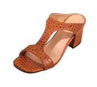 Women's Sandals & Slides 2026 European Wedding Sandals in Plus Sizes: Fashionable Plain Sandals with Thick High Elegant Comfortable Beige Strappy Sandals, Bw2, 5 UK