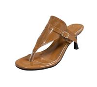 Women's Sandals & Slides Denim Thong Stiletto Heel Beach Flip Flops Fashion Toe Post Summer Outdoor Footwear