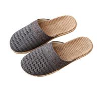 Women's Sandals & Slides for Women Slippers, Closed Front Mesh Mules, Linen Sole Slippers, Flat Clogs, Barefoot Garden Shoes, Anti Sweat Outdoor Sandals, Breathable Summer Shoes, darkgray, 6 UK