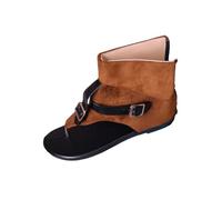 Women's Sandals & Slides Round Toe Open Toe Back Zipper Flat Sandals Outdoor Boots Thong Slides Slip On Shoes Summer Holiday Beach Vacation Comfortable Lightweight Breathable Shoes Ladies 3.5-7.5