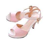Women's Sandals Slingback Platform Sandals with Heel Peep Toe Sling Pumps Stiletto Summer Shoes Stiletto Heel Women's Shoes Elegant High Heels Comfortable Bridal Shoes Lightweight Evening Shoes, pink