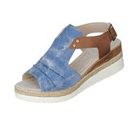 Women's Sandals Summer Flat Sandals Beach Sandals with Heel Open Slingback Pumps Wedge Sandals Fish Mouth Design Hollow Summer Shoes Elegant Beautiful Beach Shoes, sky blue, 9 UK