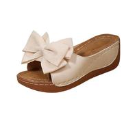 Womens Sandals Summer Thick Soled Large Sized Bow Sandals From Europe And America For Women